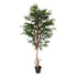 Kopu® Kunstpflanze Ficus 150 cm im weißen Topf – 720 Blätter