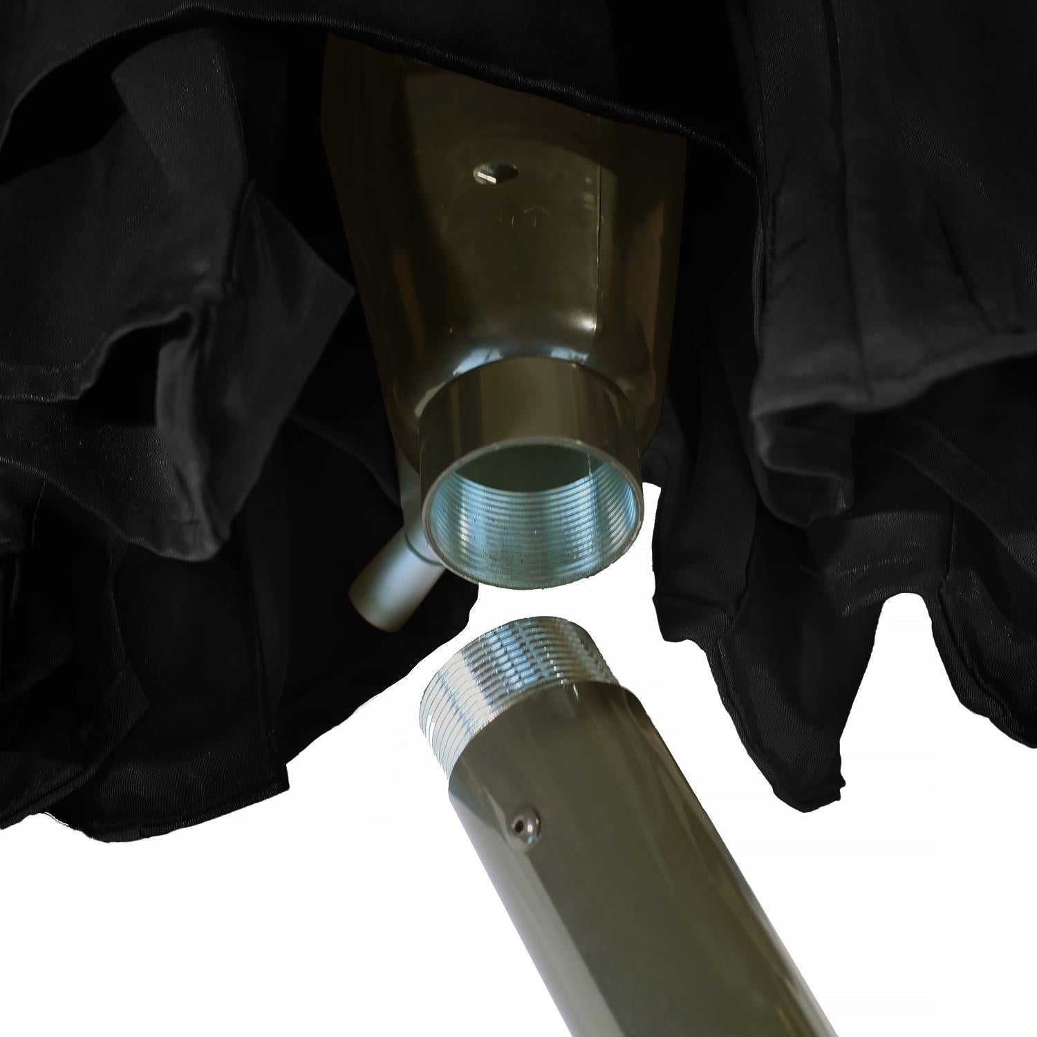 Kopu® Rundstabschirm 300 cm Calma mit Bezug - Schwarz