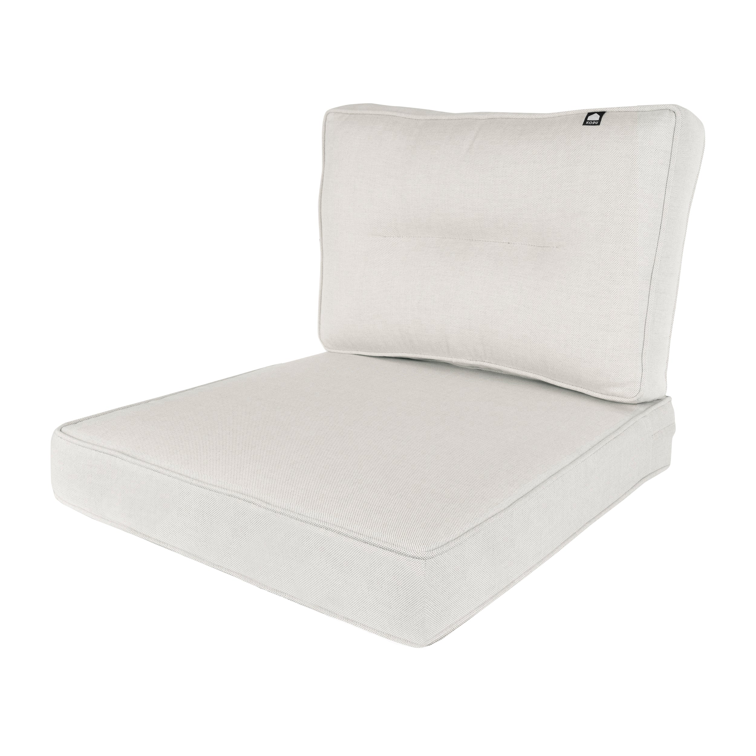 Kopu® Melan Loungekussen-set Zit en Rug 60 cm - Creme