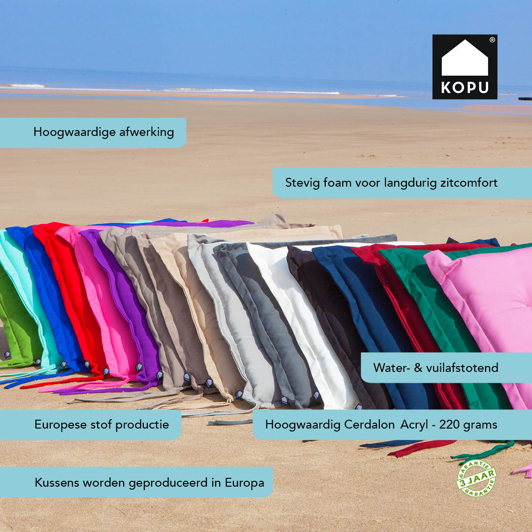 Kopu® Prisma Sierkussen 45x45 cm - Stoel of bankkussen - Antraciet