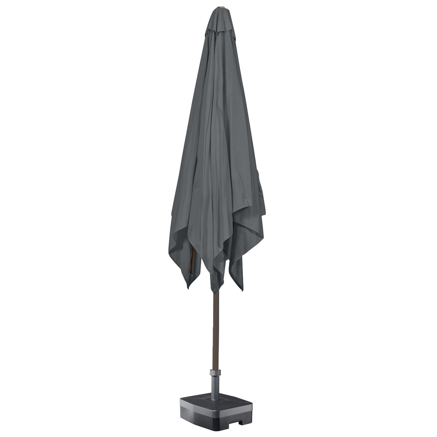 Kopu® Altea Parasolset Vierkant 230x230 cm met Voet - Grijs