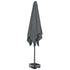 Kopu® Altea Parasolset Vierkant 230x230 cm met Voet - Grijs