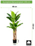 Kopu® Kunstpflanze Bananenpflanze 150 cm mit 21 Blättern - Kunstpflanze