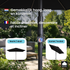 Kopu® Leon Parasol met Hoes Rechthoek 150x250 cm - Balkonparasol - Zwart