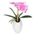 Kopu® Kunstpflanze Orchidee 33 cm in weißem Dekotopf 13x9cm - Rosa