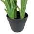 Kopu® Kunstpflanze Guzmania 105 cm mit 3 orangefarbenen Blüten - Kunstpflanze