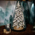 Excellent Trees® LED Varberg Smalle Witte Kerstboom met Sneeuw en Verlichting 150 cm -  ⌀86cm - ↕150cm