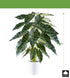 Kopu Alocasia Kunstplant 30 Bladeren 68 cm Hoog met Pot - Groen