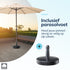Kopu® Madrid 350 cm Grote Parasol Rond met Beschermhoes - Creme