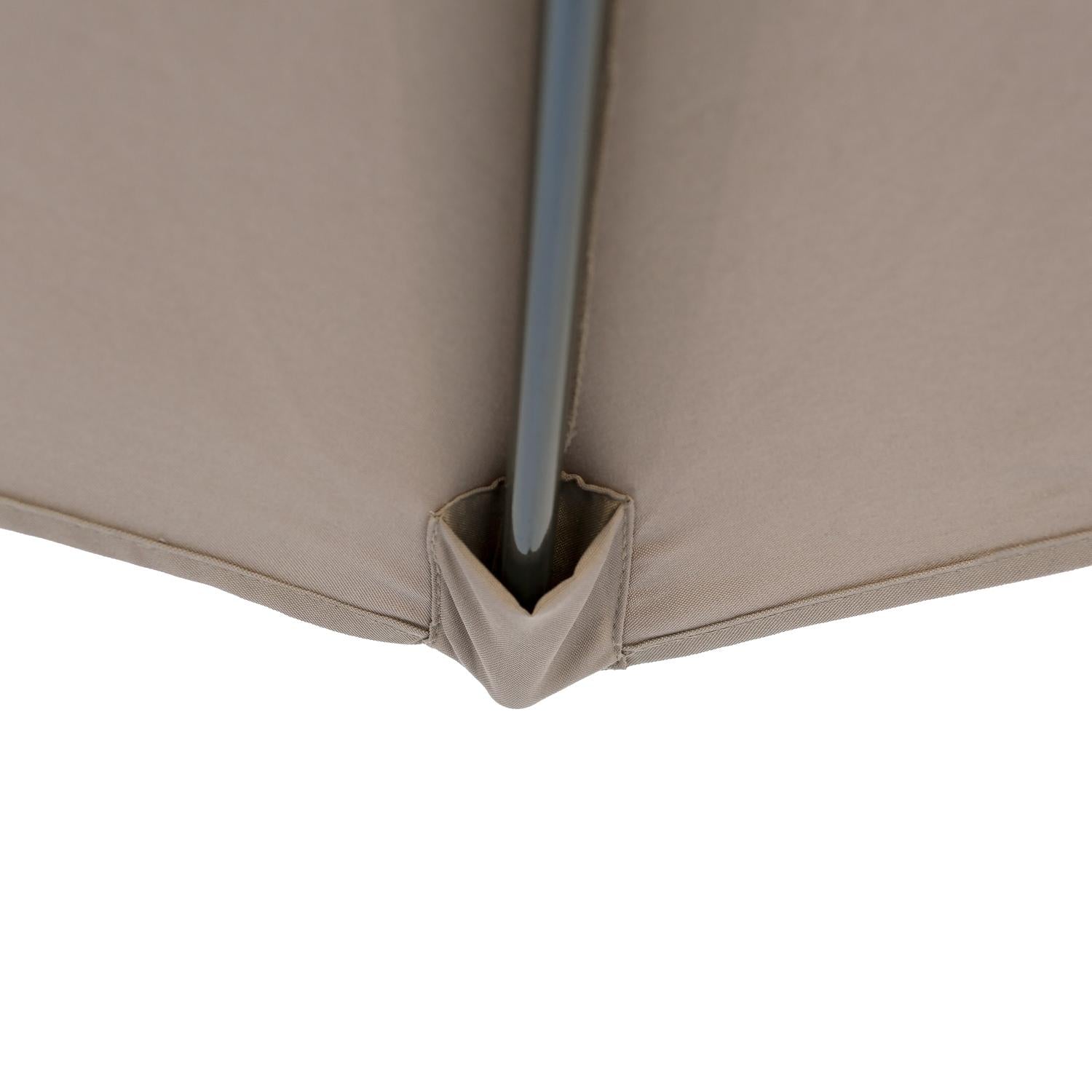 Kopu® Altea Parasolset Vierkant 230x230 cm met Hoes en Voet - Taupe