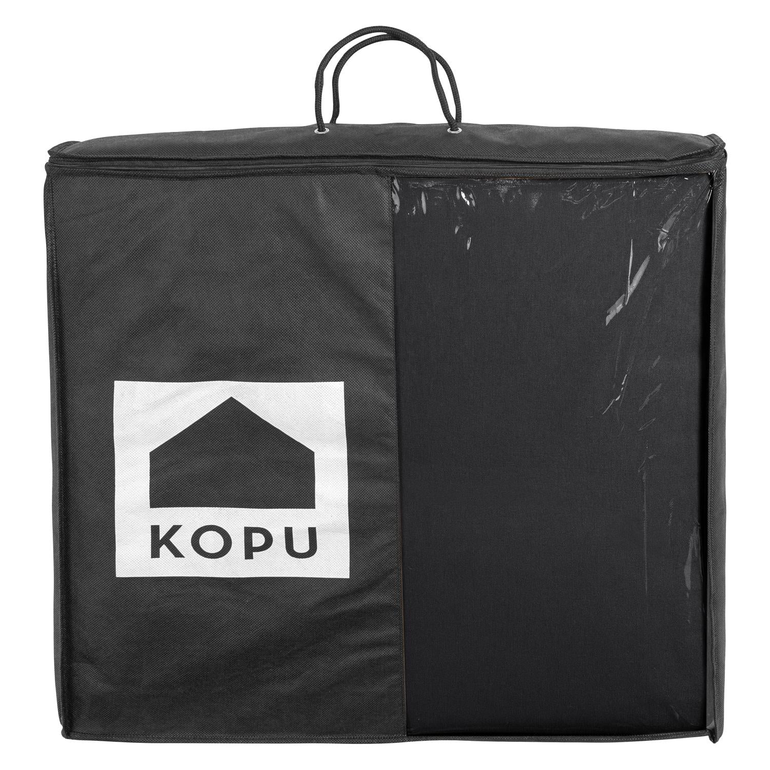 Kopu® Prisma Black - Hoogwaardige Loungekussen-set Zit en Rug 60 cm
