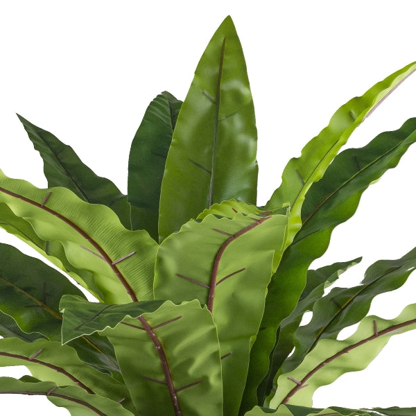 Kopu® Kunstplant Asplenium 24 blad - 105 cm met metaal Standaard