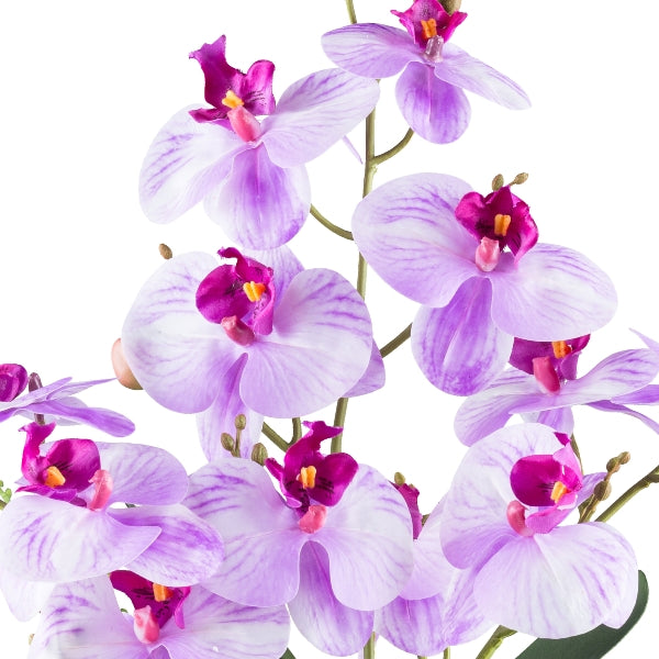 Kopu® Kunstbloem Orchidee 55 cm 4 takken op schaal - Phalaenopsis Roze