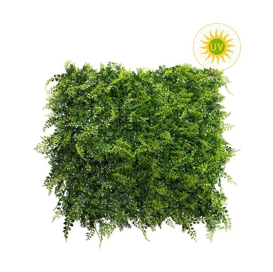 Kopu® Kunstpflanze UV-beständiges Wandpaneel Pflanzenmatte 50x50x7 cm Farne