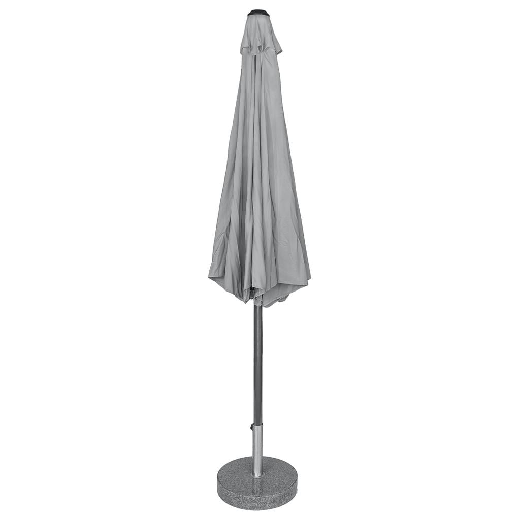 Kopu® Calma Parasolset Rond 300 cm met Hoes en Voet - Lichtgrijs (Copy)