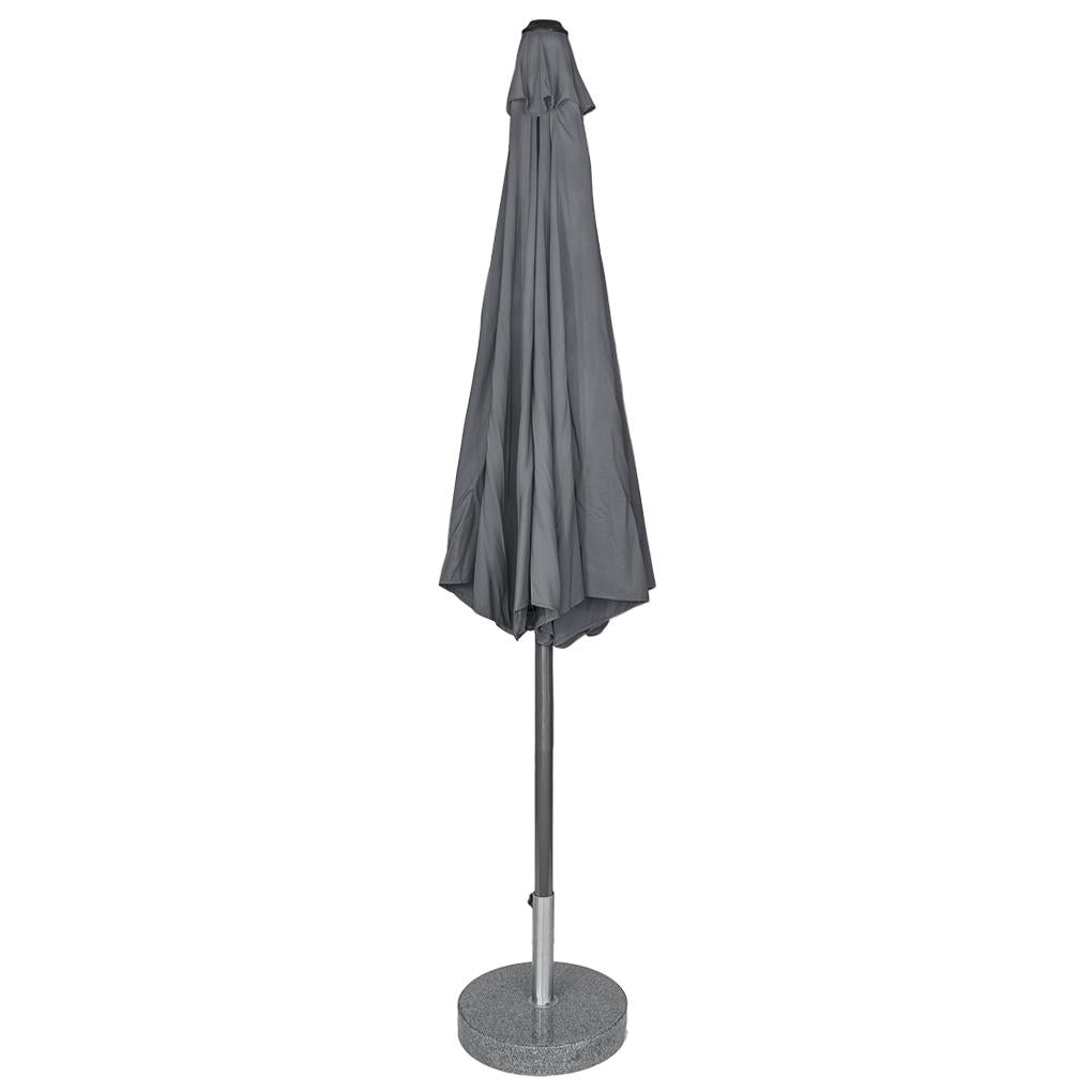 Kopu® Calma Grey – Stabiler runder Aluminium-Sonnenschirm Durchmesser 300 cm