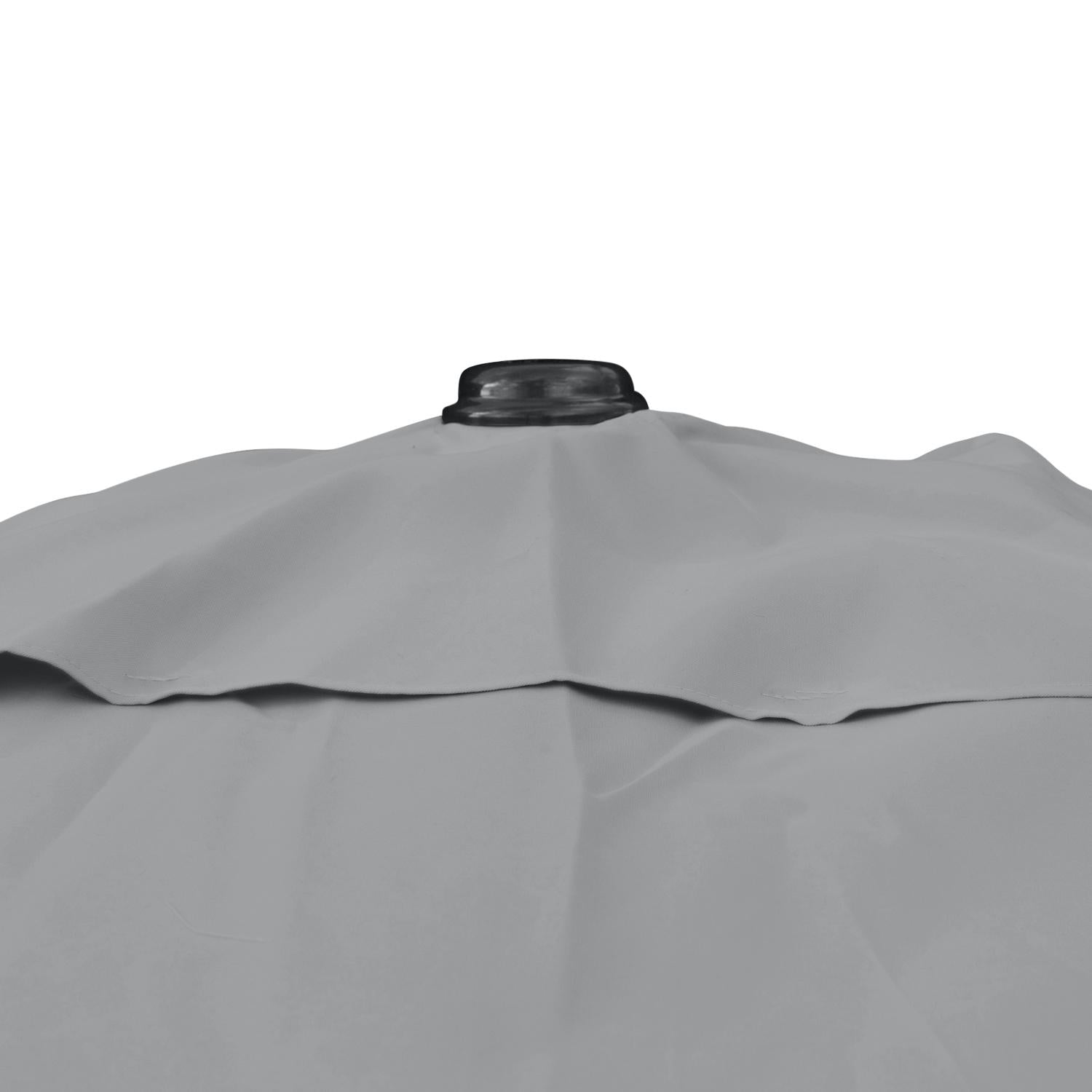 Kopu® Rundstabschirm 300 cm Calma mit Bezug und Sockel - Hellgrau
