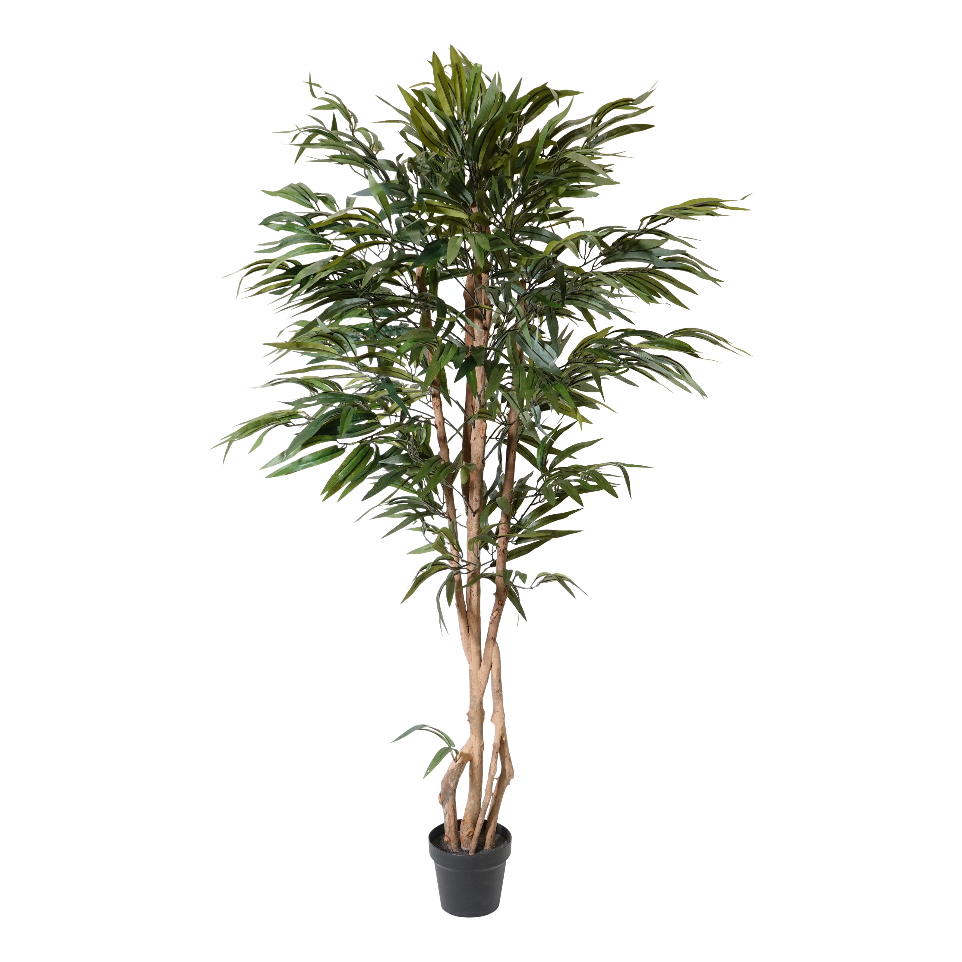 Kopu® Kunstpflanze Ficus 150 cm im weißen Topf – 720 Blätter