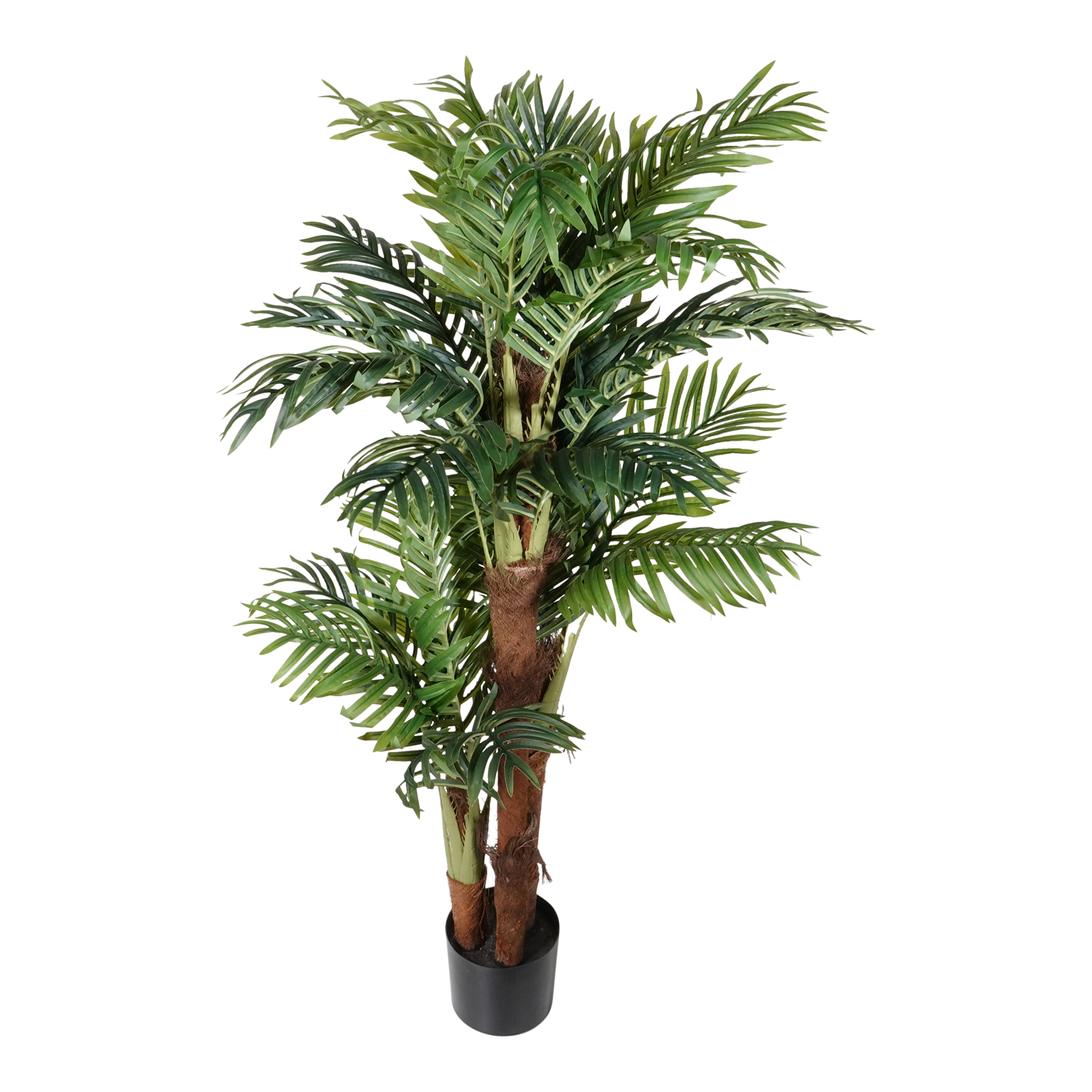 Kopu® Kunstplant Arecapalm 160 cm 3 Stammen - zwarte pot - Nepplant