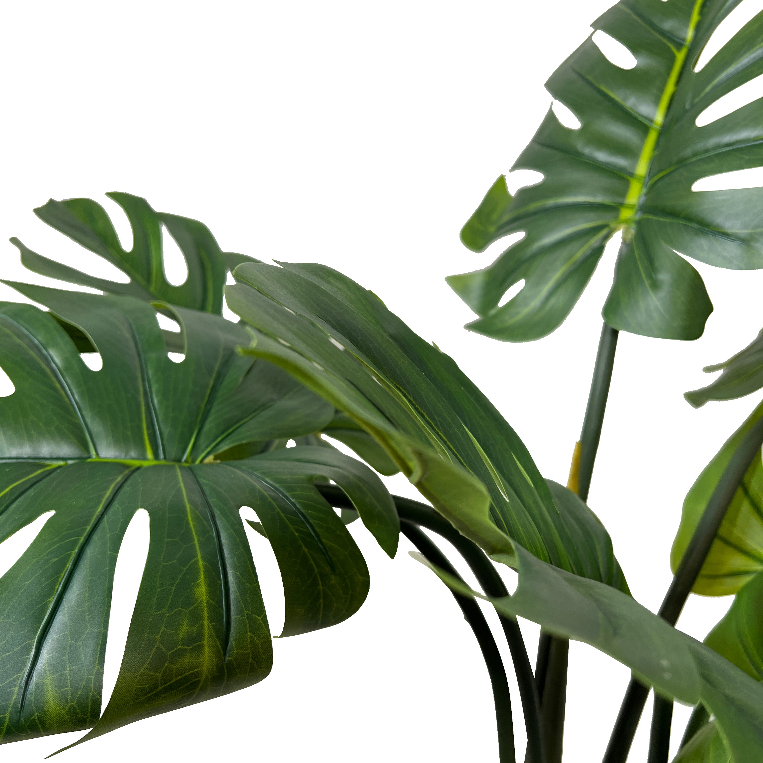 Kopu® Kunstpflanze Split Philodendron 105 cm – Extra voll mit 42 Blättern
