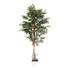 Kopu® Kunstpflanze Ficus 150 cm im weißen Topf – 720 Blätter