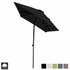 Kopu® Leon Parasol met Hoes Rechthoek 150x250 cm - Balkonparasol - Zwart