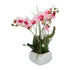 Kopu® Künstliche Blumen-Orchidee, 46 cm, lila Blumentopf, quadratisch – Phalaenopsis
