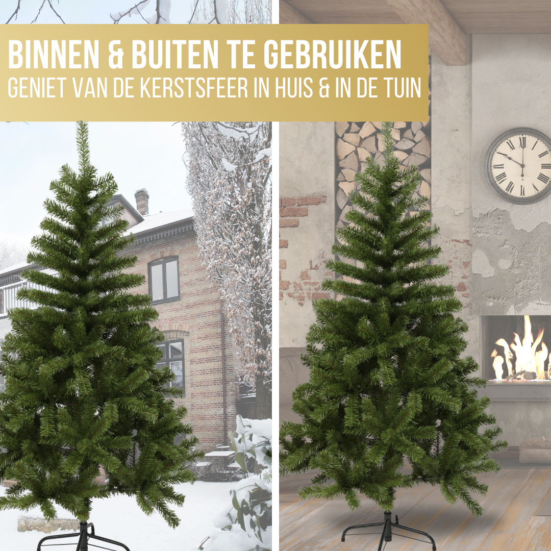 Excellent Trees® Oppdal 240 cm Kerstboom kunststof - Smalle kunstkerstboom ⌀125cm - ↕240cm