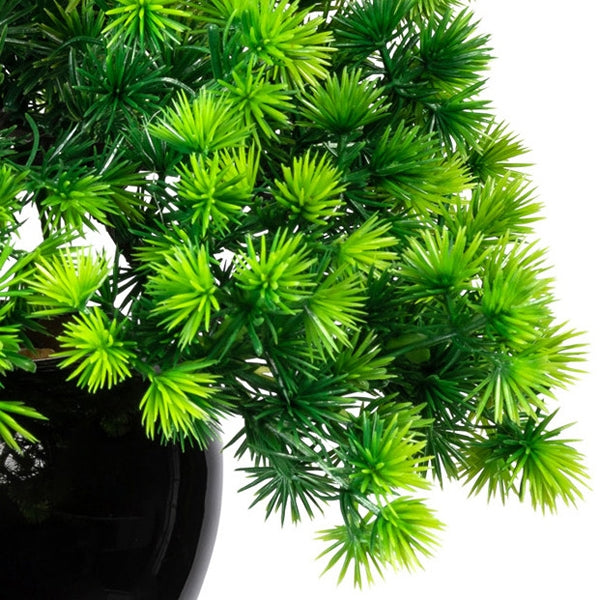 Kopu kunstmatige bonsaiboom van larikshout, 60 cm hoog, met zwarte pot - Bonsaiboom