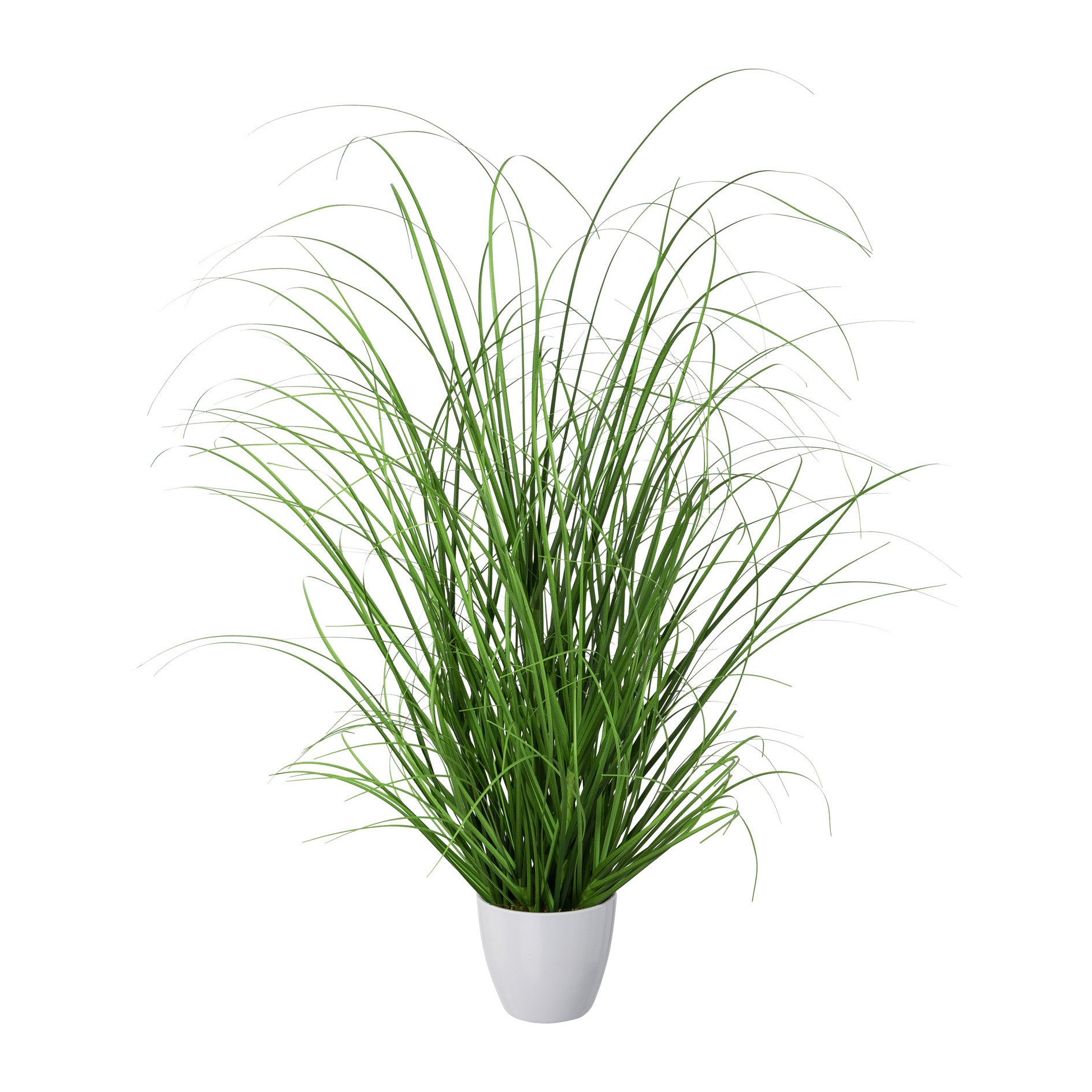 Kopu® set 3 stuks kunstplanten Grasplant 40/50/60 cm in Witte Sierpot