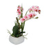 Kopu® Künstliche Blumen-Orchidee, 46 cm, lila Blumentopf, quadratisch – Phalaenopsis