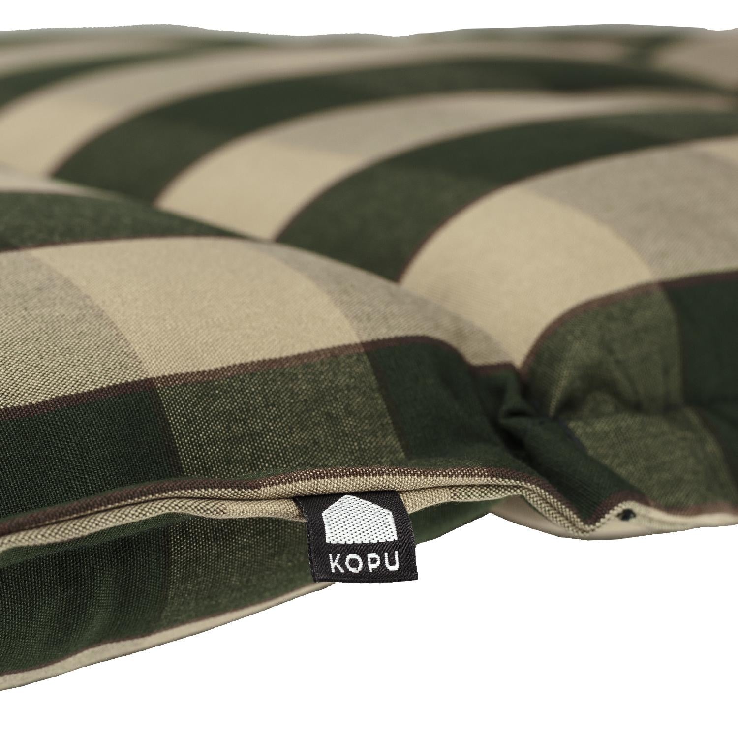 Kopu® Country Green – Bequemes Gartenkissen mit hoher Rückenlehne – Grün