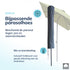Kopu® Leon Parasol Hoogteverstelbaar 150x250cm met Hoes - Olijfgroen