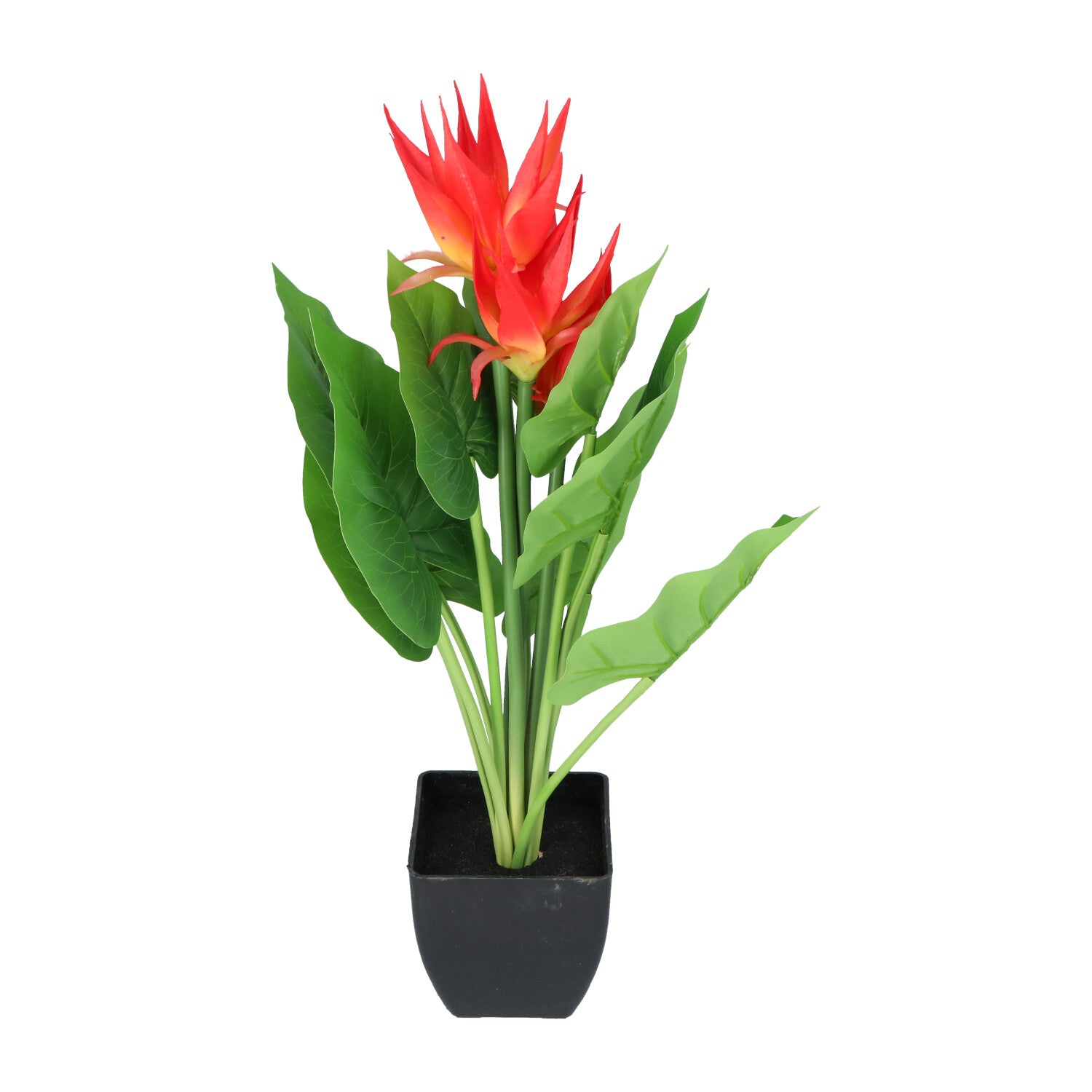 Kopu® Kunstplant Guzmania 58 cm met 3 oranje bloemen - Nepplant