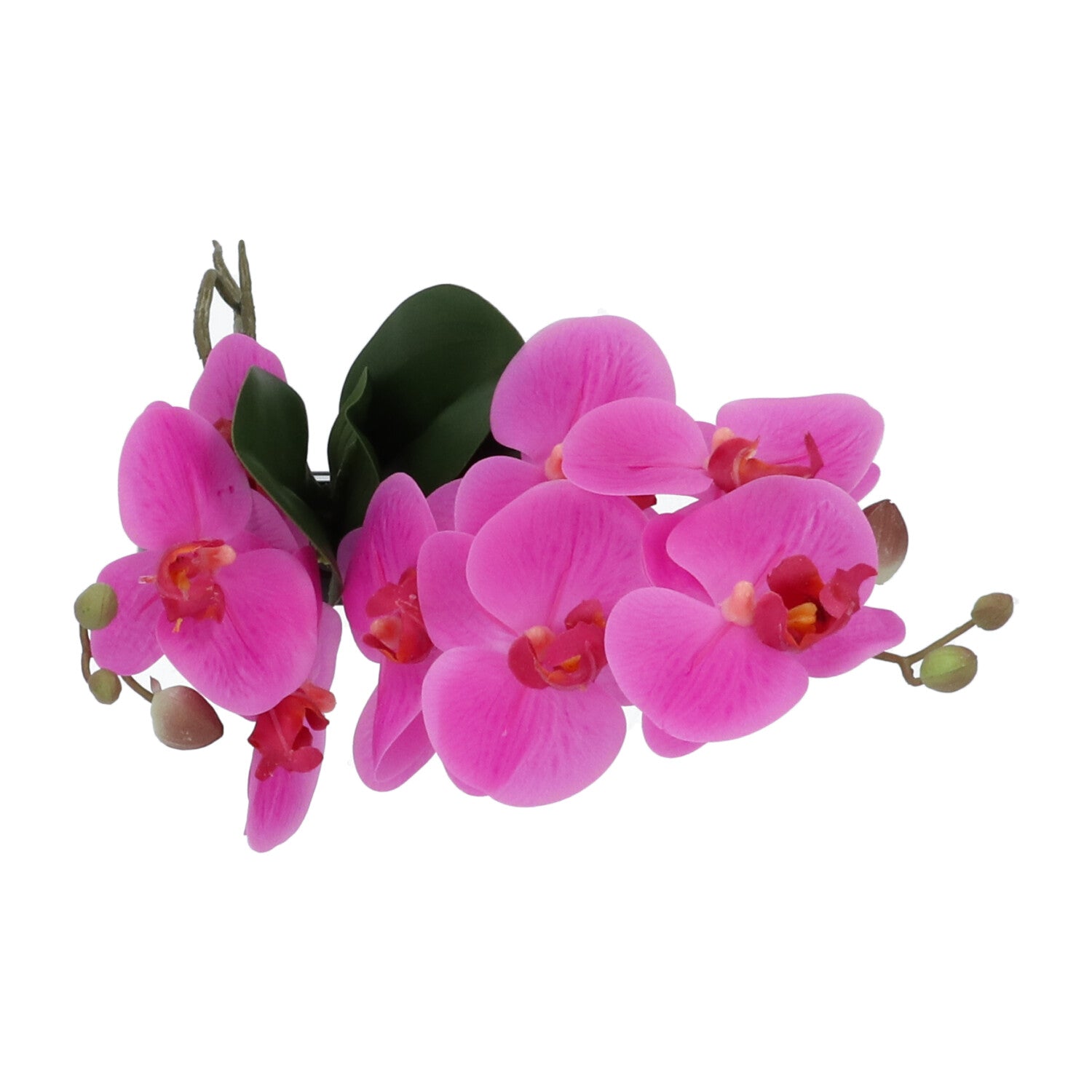 Kopu® Künstliche Blume Flieder-Orchidee 35 cm in schwarzer Vase – Phalenopsis