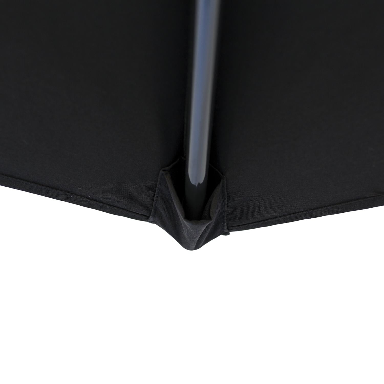 Kopu® Altea Parasol Vierkant 230x230cm Windvanger Zwart