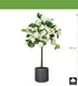 Kopu kunstplant Hortensiastam 94cm pot grijs/wit