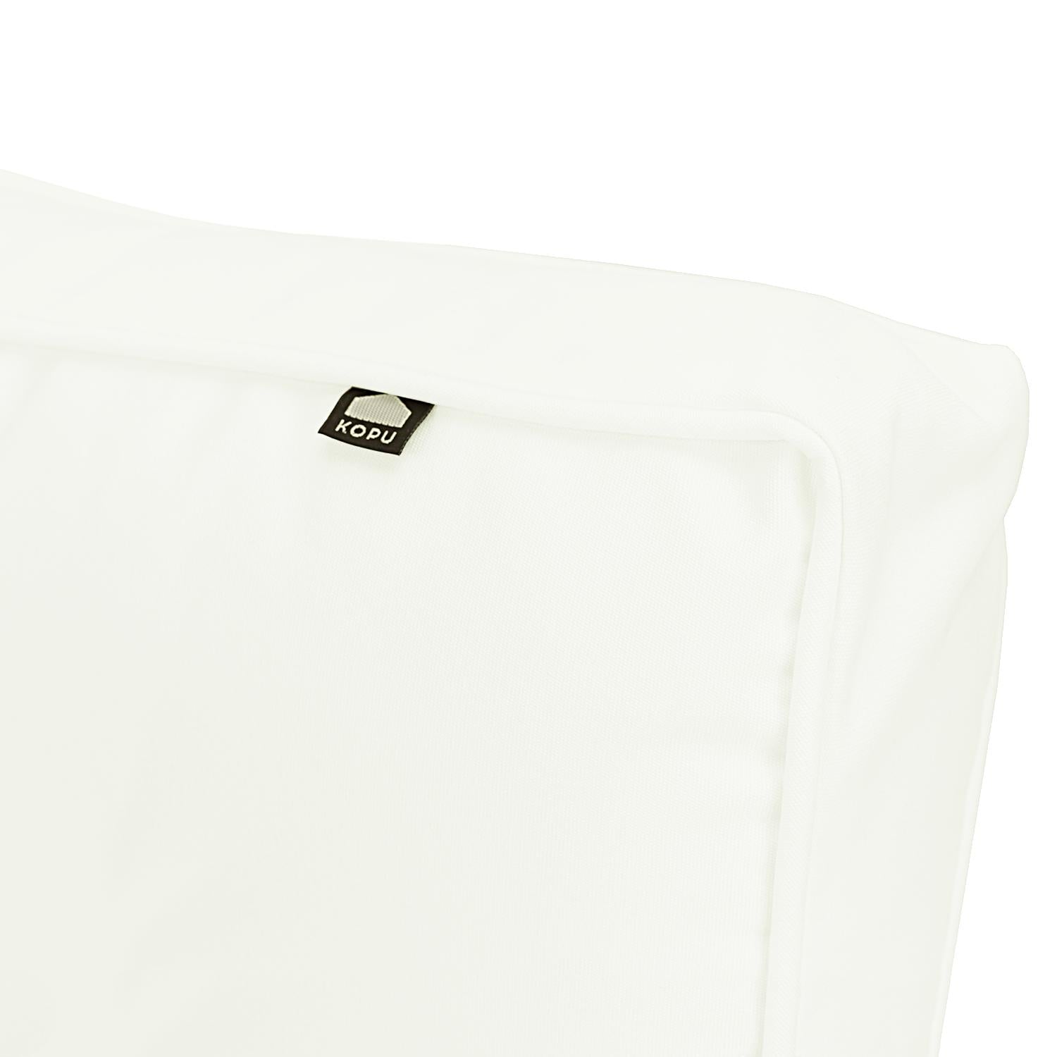Kopu® Prisma Ivory Hochwertiges Loungekissen/Set Sitzfläche und Rückenlehne 60 cm weiß