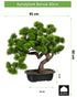 Kopu® Kunstpflanze Bonsai 40 cm Kiefer mit schwarzem Topf – Bonsai-Baum