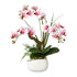 Kopu® Künstliche Blumen-Orchidee, 46 cm, lila Blumentopf, quadratisch – Phalaenopsis