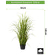 Kopu® Kunstpflanze Graspflanze 120 cm - im schwarzen Topf - Kunstpflanze