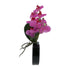 Kopu® Künstliche Blume Flieder-Orchidee 35 cm in schwarzer Vase – Phalenopsis