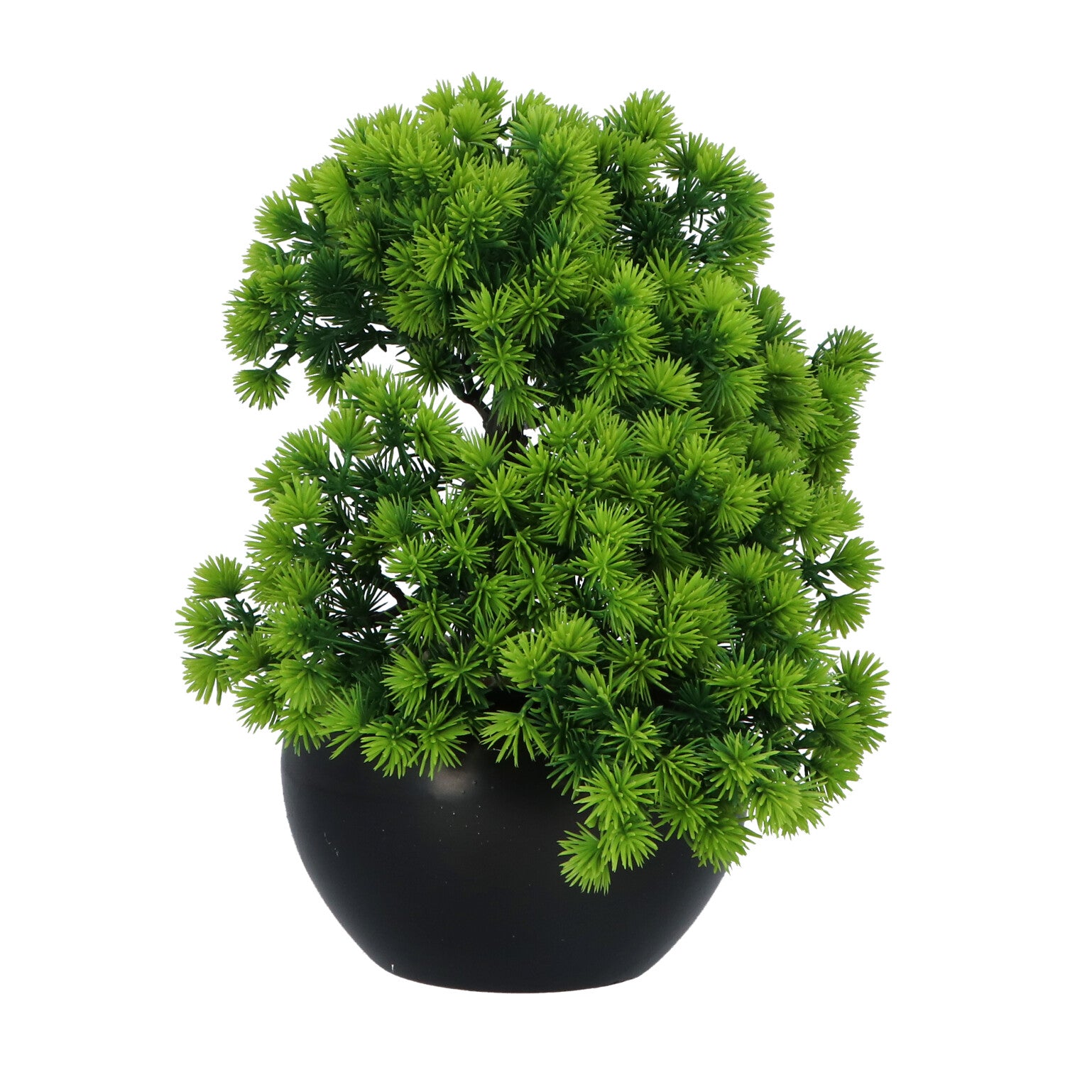 Kopu® Kunstplant Bonsai Lariks 26 cm met zwarte Pot - Bonsai boompje