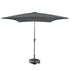 Kopu® Altea Parasolset Vierkant 230x230 cm met Voet - Grijs