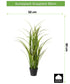 Kopu® Kunstplant Grasplant 90 cm - in zwarte pot - Nepplant