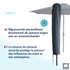 Kopu® Madrid 350 cm Grote Parasol Rond met Beschermhoes - Grijs