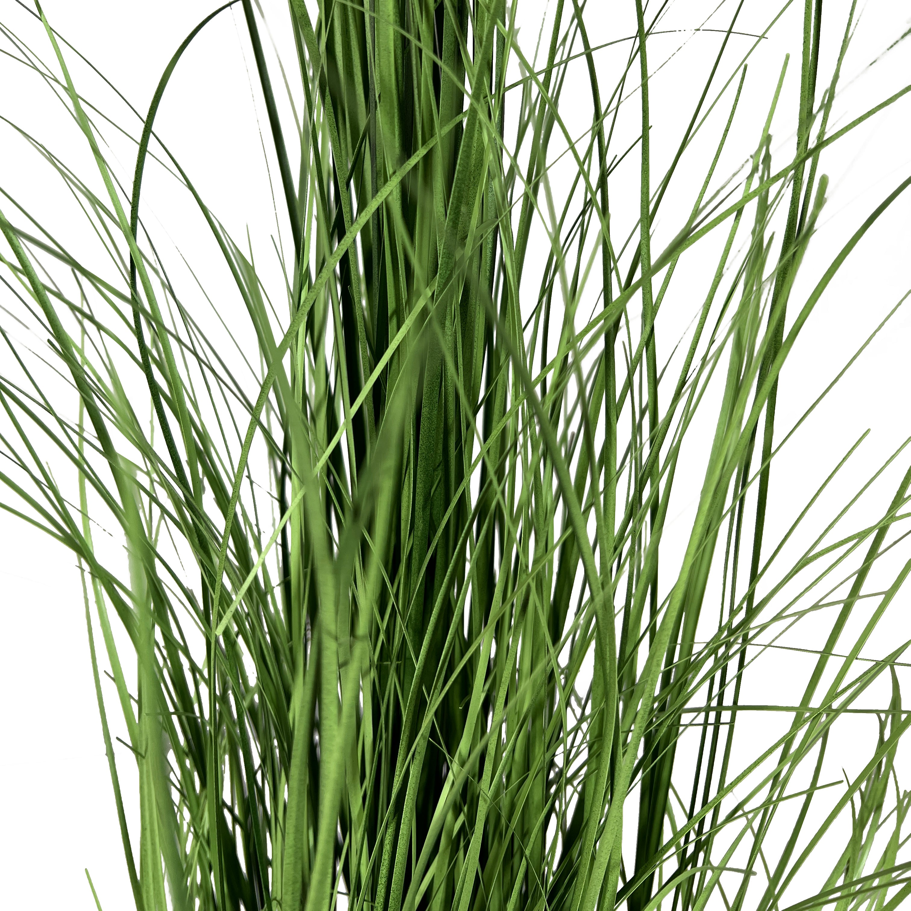 Kopu® Kunstplant Zegge Grasplant 90 cm - in Witte Sierpot - Nepplant