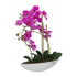Kopu® Kunstbloem Orchidee 60 cm Roze met Schaal Ovaal - Phalaenopsis