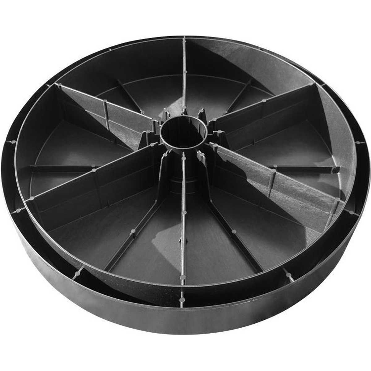 Kopu® Befüllbarer Sonnenschirmständer 70 kg für große Sonnenschirme – Schwarz