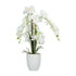 Kopu® Kunstblume Orchidee 67 cm weiß im Blumentopf rund - Phalaenopsis